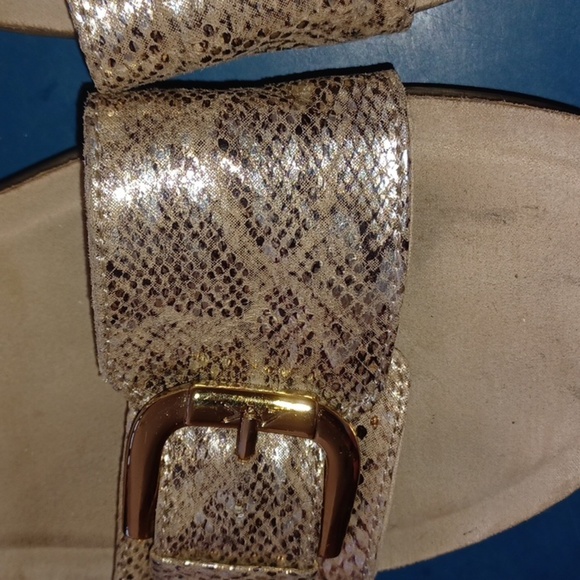 Anne Klein Sport Slides, snake print, sz 8M - Picture 2 of 5
